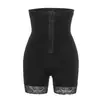 Pantalones de Control de Barriga Transfronterizos Europeos y Americanos Aliexpress Moldeadores de Cuerpo Encaje Silicona Cintura Alta Control de Barriga Levantador de Glúteos Pantalones