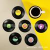 Posavasos Retro de Disco Creativo de Vinilo Almohadilla Aislante de Calor Almohadilla para CD Plástico Uso Diario para el Hogar