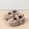 Zapatos de bebé princesa Mao Mao forrados de polar zapatos de bebé para gatear antideslizantes suela de goma suave BHF4220