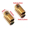 Acero Inoxidable Cuerda de Cuero Cadena Hebilla Conector Cuerda de Cuero Hebilla de Cubo Collar Pulsera DIY Accesorios de Joyería Hechos a Mano