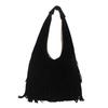 Bolsos Exteriores Retro Europeos y Americanos para Mujer Moda Otoño e Invierno 2025 Bolsos Escarchados Versátil Gran Capacidad Bolso de Hombro Único para Axila