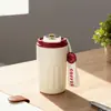 Taza de Café Personalizada con Pantalla de Temperatura Inteligente, Taza Aislada de Acero Inoxidable 304 con Asa, Taza Portátil de Alta Apariencia para Beber Directamente para Hombres y Mujeres