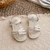 Zapatos de niña verano nuevo sandalias de princesa para niños niños medianos y grandes niña pequeña casual zapatos romanos bebé zapatos de suela blanda