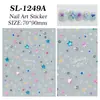 Adesivos Coloridos de Estrela Dopamina para Unhas 5D Estéreo Versátil Estrela de Cinco Pontas Adesivos de Arte para Unhas DIY Estilo Sl Joias