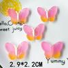Horquilla de mariposa degradada transparente luminosa, cuerda para el cabello, pinza de agarre, pegamento crema, material DIY, hebilla para zapatos, accesorios para ropa