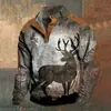 Estação Independente Novo Jeans Ocidental Masculino Manga Longa Estampa de Botão Jaqueta Casaco Casual Fashion