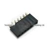 Fêmea fileira 2,54 espaçamento 1X7PIN plugue direto banhado a ouro 180 graus plug board conector adesivo horizontal assento feminino