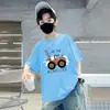 2026 Nueva Camiseta Casual Versátil Simple Elegante de Manga Corta de Algodón Puro para Niños, Top Holgado, Camisa de Marca Ins de Moda