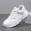 Sapatos femininos transfronteiriços tênis de couro à prova d'água leve fundo macio casual tênis de corrida estudante sapatos brancos sapatos femininos