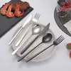 Aço Inoxidável 304 Faca Garfo Colher Hashi Coreano Talheres Domésticos Nórdicos Colher para Mexer Café Hotel Faca Garfo Colher Talheres