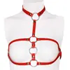 Arnés de pecho bondage SM para mujeres, pinzas de pecho de felpa, juguetes de cama, productos para adultos al por mayor
