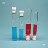Tubos de Vidrio Resistentes a la Presión, Botellas Resistentes a la Presión, Tubos de Hidrólisis, Tubos Colorimétricos Nessler con Tapa de Rosca, Tubos de Ensayo de Reacción con Tapón de Ptfe 5/10/2