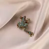 Retro Elegante Francés, Moderno Broche Mariposa de Diamantes Rojos, Ropa de Alta Gama, Accesorios para Abrigos, Broche Corsage