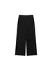 Marca Z Popular Moda Ins Calça Plissada Roupas Femininas Europeias e Americanas Corte Solto Aliexpress Transfronteiriço Branco Preto Confortável Casual Za