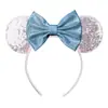 Acessórios de cabelo do Mickey transfronteiriços bordado lantejoulas laço faixa de cabeça de festa faixa de cabeça de parque de diversões férias acessórios de cabelo infantis pronta entrega