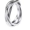 El Anillo Liso de Tres Anillos Sansheng III Más Vendido de Amazon Anillo para Pareja de Acero de Titanio Anillo Giratorio Anti-Ansiedad Joyería