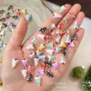 Nuevas Decoraciones para Uñas con Árbol de Navidad de Color Degradado, Pedrería de Resina 3D en Relieve Famosa en Internet, Accesorios para Uñas DIY al por Mayor