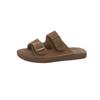Pantuflas Birkendish de plataforma para mujer, ropa de exterior de verano 2025, nuevas pantuflas de playa planas, casuales y a la moda.