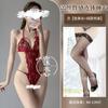 Mu Love Sex Underwear Peito Pequeno Renda Sexy Pijama de uma peça Pure Desire Hollow Perspective Uniforme Quente Roupas de boate