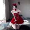 Domila Novo Traje de Natal Vermelho Roupa Feminina com Vestido de Guerra Vestido Outono e Inverno Slim-fit Vestido Tutu Vestido de Princesa