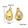 Pendente de Sol Popular Transfronteiriço em Aço Inoxidável em Formato de Coração com Pérolas para Montagem DIY Colar Brincos Acessórios de Moda