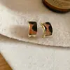 Brincos Redondos em Forma de C com Estampa de Leopardo e Imitação de Cabelo de Cavalo Retrô Brincos Maillard para o Dia a Dia e Trabalho Brincos de Nicho de Alta Qualidade para Mulheres