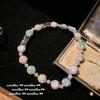 Margaret Rainbow Flower Gem Brincos Xinghe Brilhante 18K Banhado a Ouro Girassol Cor Tesouro Pulseira de Zircão