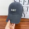 Nuevos Sombreros Bordados con Letras para Hombres y Mujeres, Gorras de Béisbol Estilo Pareja, Tendencia Primavera y Verano Estilo Coreano, Circunferencia de Cabeza Grande, Gorras de Béisbol Suaves