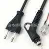 Cable de alimentación para peluquero certificado KC de Corea Cable de alimentación de Corea Enchufe de CA para peluquero Cola giratoria Base de madre transparente