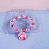 Pulseira de Cristal para Crianças com Contas Conjunto de Brinquedos Goo Card Joias de Desenho Animado Pulseira de Pipoca Pulseira de Resina Caixa de Presente Venda por Atacado