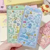 Adesivos 3D de Cristal Hello Kitty e Cinnamoroll Adesivos de Desenho Animado Kuromi Kitty Adesivos para Decoração DIY de Capa de Celular
