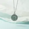 Colgante Redondo de Moneda Collar del Principito para Mujer, Cadena de Clavícula Simple y Elegante, Moderno y con Estilo, Estilo Coreano, Versátil, Moda Estudiantil