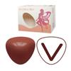 Almohadilla de Esponja Autoadhesiva de Doble Cara en Forma de V Invertida para Bikini, Relleno para Agrandamiento y Levantamiento de Senos, Parche de Seno Engrosado Cepillado a Mano Push-Up