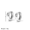 Pendientes de aro lisos combinables para mujer, estilo ins frío simple, dorados, diseño de nicho de alta gama europeo y americano, venta al por mayor