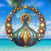 Colgante Acrílico Temu Producto Nuevo Transfronterizo Estilo Bohemio Interior Exterior Decoración Colorida Placa Redonda Acrílica