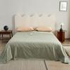 Lençol de cama simples de cor sólida de algodão puro espesso escovado para outono e inverno peça única colcha quente para dormitório de outono e inverno Algodão