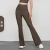 Pantalones de Yoga NULS de Pierna Acampanada Micro Primavera/Verano de Cintura Alta Levanta Glúteos Pantalones Deportivos para Exteriores Fitness Pantalones de Pierna Ancha Pantalones Ajustados de Pierna Acampanada