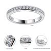 Cross-border novo anel moissanite 925 prata esterlina 18K banhado a ouro incrustado pulseira de moda anel