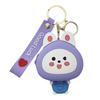 Monedero de Conejo de Silicona Dibujo Animado Lindo Colgante de Bolso Infantil Bolso para Labial Portatarjetas Llavero Pequeño Regalo Adornos Colgantes