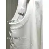 Camiseta branca de manga curta para mulheres, algodão puro, novo estilo europeu de verão, camiseta lisa de meia manga, top super popular com um design único