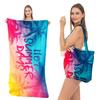 Toalla de Playa Personalizada Bolsa Todo en Uno Transfronteriza Toalla de Baño para la Playa Plegable Toalla de Playa Multifuncional Bolso de Hombro Toalla Estampada