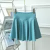 Saia Plissada de Tênis Esportivo Feminina Falsa de Duas Peças Cintura Alta Saia Guarda-chuva Shorts Antirreflexo Corrida Fitness Secagem Rápida Saia de Yoga