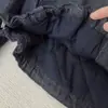 Chaqueta Acolchada de Mezclilla de un Solo Botón para Mujer Otoño e Invierno Chaqueta Engrosada 2025 Nueva Suelta Retro Abrigo de Algodón Transfronterizo