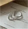 Anillo de Plata de Ley S925 Estilo Coreano Diseño de Nicho Anillo con Borla Retro Estilo Coreano Simple Anillo Personalizado Venta al por Mayor