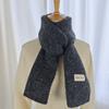 Bufanda de lana tejida Dongdaemun coreana estilo celebridad para mujer, bufanda pequeña estilo coreano para parejas, otoño e invierno, suave y cerosa, de alta gama.