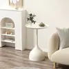 Mesa auxiliar sencilla para apartamento pequeño, mesa redonda pequeña de hierro, mesa auxiliar de sofá estilo crema, mesa de centro pequeña, mesa de noche, mesa de centro de hierro, mesa de esquina