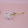 Venta al por mayor del fabricante Polvo de oro simulado Cristal Rosa Azul Encantadora Roja Flor Falsa Brillo Transfronterizo Rosa Venta al por mayor
