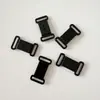 Fornecimento Pronto de Fivela de Ajuste para Gravata Borboleta 12mm Preto e Branco Pom Plástico Fivela de Sutiã Acessórios de Fivela para Lingerie Fabricante