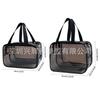 Bolsa Transparente Simples de Venda Quente Transfronteiriça para Viagem Grande Capacidade Armazenamento com Divisórias PVC Separação Seca e Úmida Necessaire