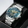 Relógio Masculino Kasrluo Luxo Vazado, À Prova D'água, Luminoso, Relógio de Quartzo Casual Fashion, Item Quente de Comércio Exterior para Transmissão ao Vivo